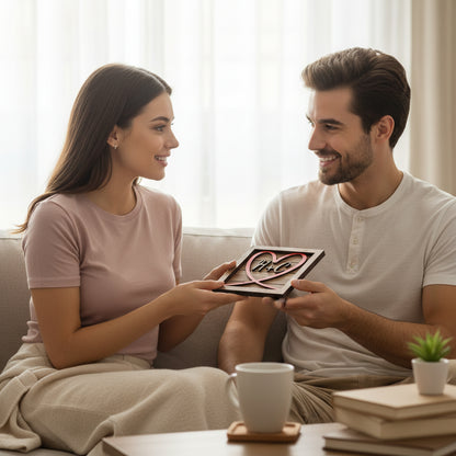 Personalized Wooden Initials Sign for Couples and Friendships